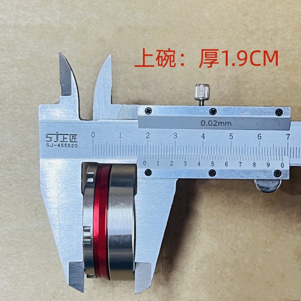 电动车摩托车前叉改装锥形轴承转向压力轴承防抖动波盘龙头钢碗 - 图1