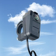 Mobile phone USB charger mounted on handlebar