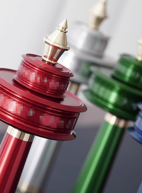 双层右挽狂澜原创便携式手摇转筒手捻两用转轮彩绘五福六字摆件