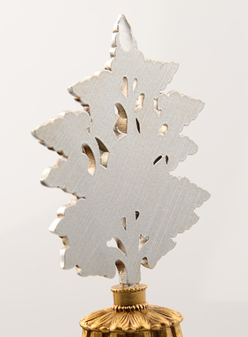 银色彩绘八供朵玛食子酥油花礼盒