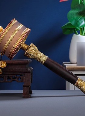 手摇底座西藏式民族用品黄铜家用