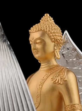 纯铜花开见佛佛像佛堂供奉莲花