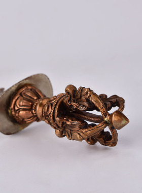 藏式紫铜文殊智慧宝剑家用摆件