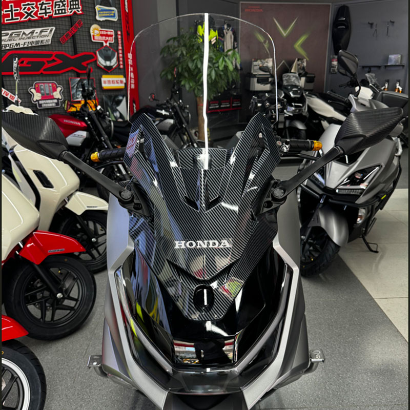 适配新大洲本田NS150GX壳子加高前挡风板后视镜前移改装佛沙前脸 - 图3