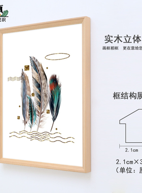实木任意尺寸装裱拼图大相框定制