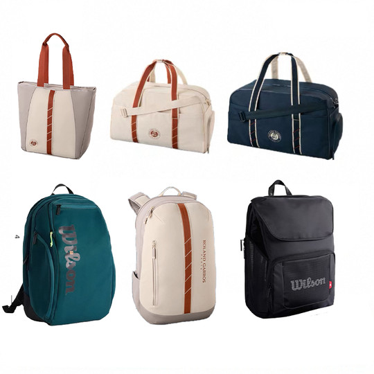 Wilson will win french open tennis bag backpack handheld crossbody tennis bag multi-functional sports backpack