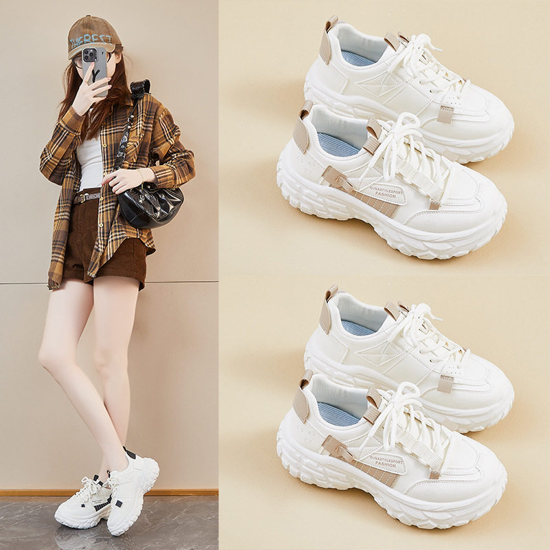 ins韩版新款老爹鞋女2026春季学生运动跑步休闲鞋厚底增高YB8805,淘宝优惠券,粉丝福利购,淘宝优惠卷