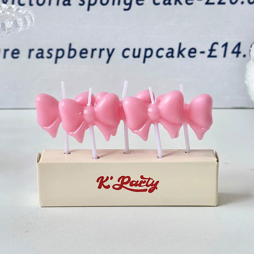 网红小花蜡烛蛋糕装饰卡通云朵螺旋爱心蜡烛儿童生日插件派对装扮 - 图1