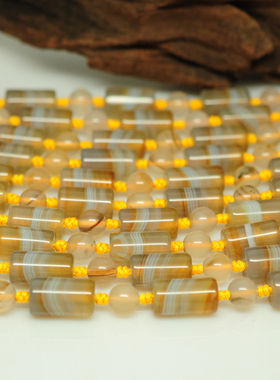 缠丝玛瑙玉髓同料项链手串佛珠