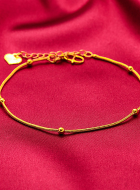 礼物礼品首饰生日礼物女士凤尾手链毛毛虫麻花 锁骨链水波纹菜花