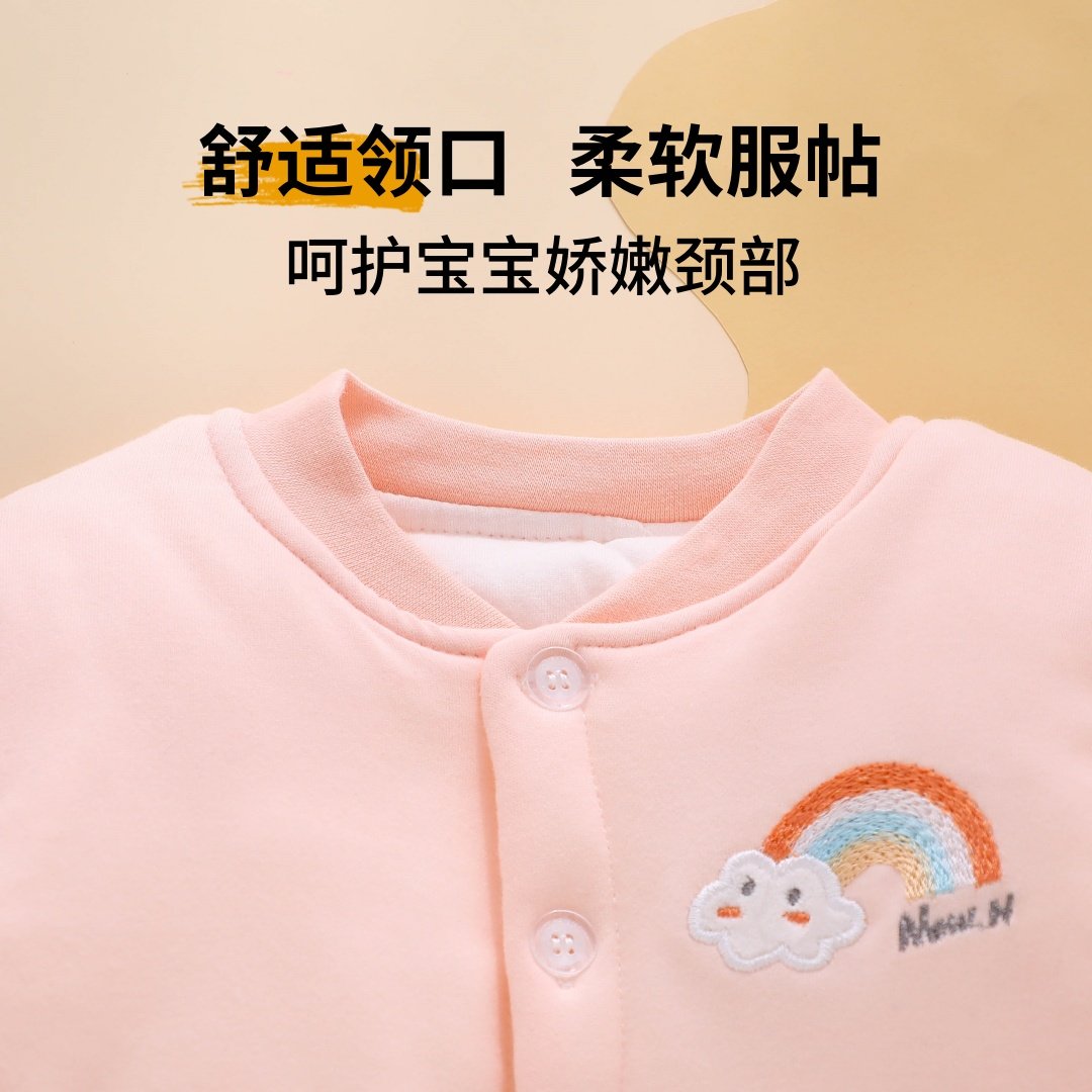 婴幼儿衣服夹棉加厚宝宝分体套装冬装外出过冬棉服冬季婴儿保暖衣,淘宝优惠券,粉丝福利购,淘宝优惠卷