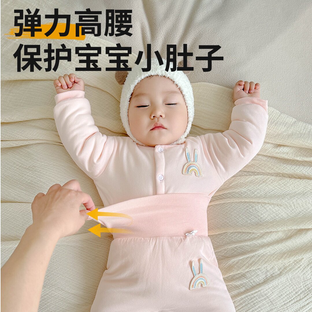 婴儿裤子冬裤免脱换尿布夹棉高腰分体保暖裤加厚按扣宝宝棉裤外穿,淘宝优惠券,粉丝福利购,淘宝优惠卷