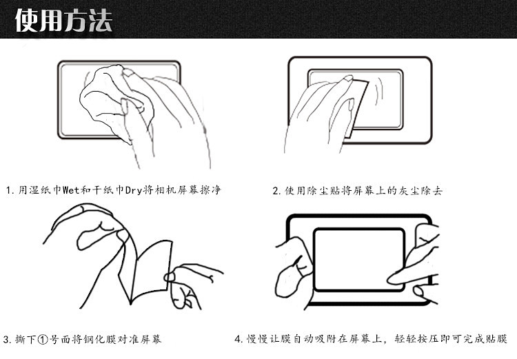 适用于佳能金刚膜EOS 6D钢化膜 eos 6d无胶静电吸附式贴膜保护膜 - 图1