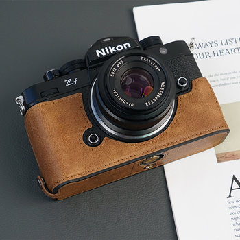 ເຫມາະສໍາລັບ Nikon ZF full-frame mirrorless camera bag zf anti-fall protective case zf imitation half base shell