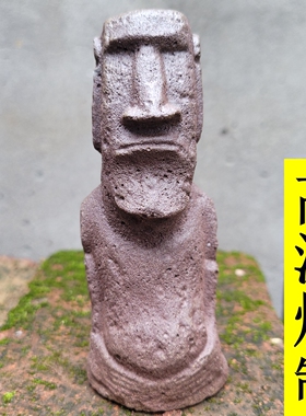 复活节岛巨人石像摩艾陶瓷摆件