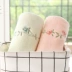 Khăn bông làm đẹp cotton nữ giặt khăn lớn để tăng độ dày thêu mềm thấm khăn - Khăn tắm / áo choàng tắm