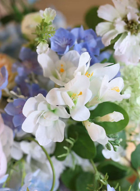 设计师原创奶油风仿真花可定制