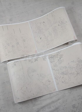 唐吴道子道子墨宝图真迹复制品