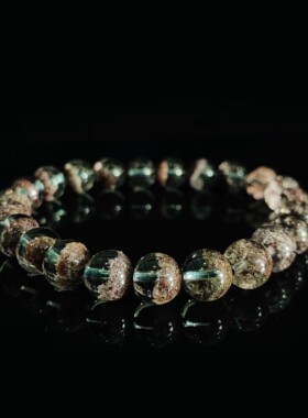 曼收藏级绿幽灵聚宝盆8mm手串