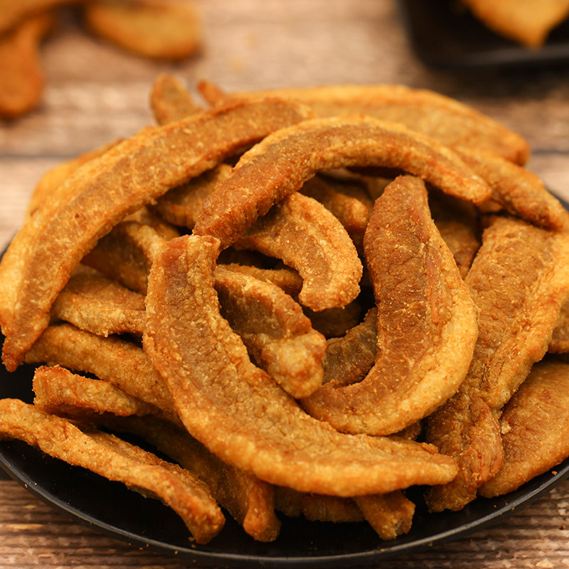 青岛特产脂渣酥脆肉条纯猪肉猪肉粕猪油渣油梭子生酮不加淀粉零食,淘宝优惠券,粉丝福利购,淘宝优惠卷