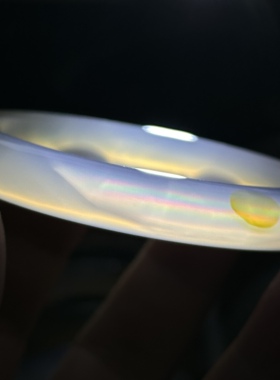 天然海洋玉髓高冰鸿运当头一口糖七彩极光彩虹光虹膜玛瑙手镯60口