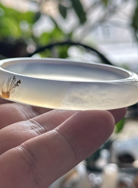 天然马料海洋玉髓草花象形崖柏景观冰透意境玛瑙手镯金沙小草55口