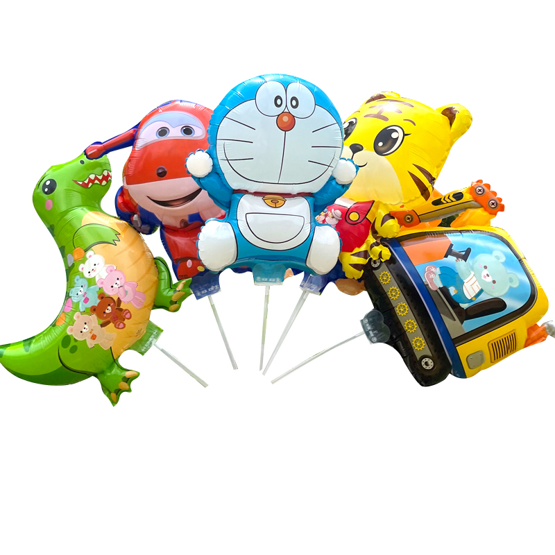 六一儿童节夹片气球卡通多款带托杆手持气球宝宝玩具夜市摆摊地推-图3
