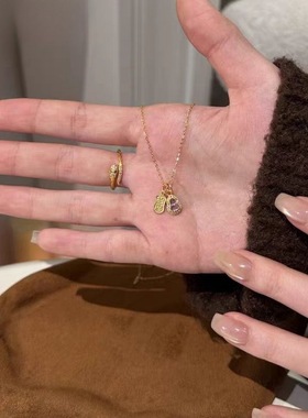 小红书爆款新中式镶钻葫芦项链女复古轻奢时尚百搭锁骨链一件