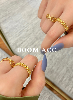 ins椭圆猪鼻子可调节网红链条