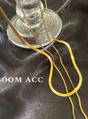 choker双层纯银颈链ins脖子饰品