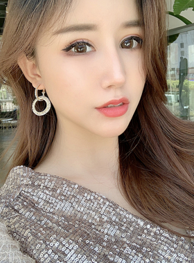 boomacc显脸瘦大圈女满钻耳环