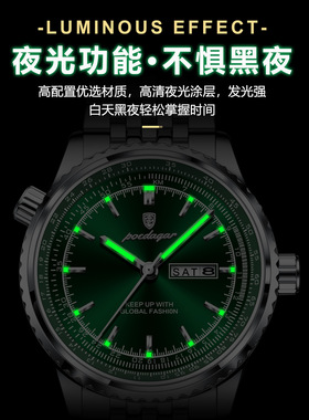 瑞士时尚潮流男士防水石英腕表