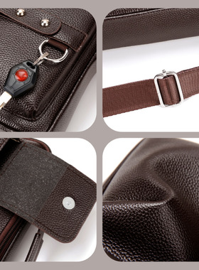 男士PU皮商务通勤单肩斜挎包