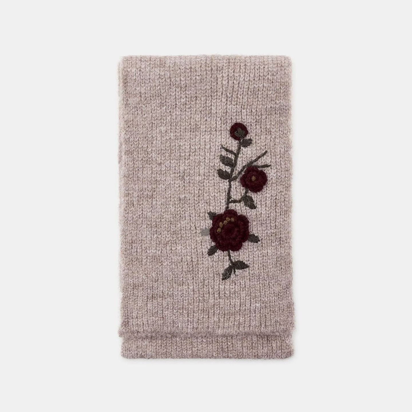 ZA外贸出口女装围巾0653272露指手套0653273花朵刺绣无檐针织帽,淘宝优惠券,粉丝福利购,淘宝优惠卷