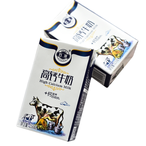 石埠高钙牛奶250mL*12盒整箱家庭装学生儿童成长营养奶广西甜牛奶 - 图3