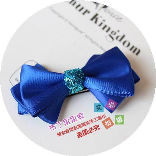 儿童蝴蝶结发夹头饰品宝宝包布不伤发夹子小女孩可爱发卡公主边夹,淘宝优惠券,粉丝福利购,淘宝优惠卷