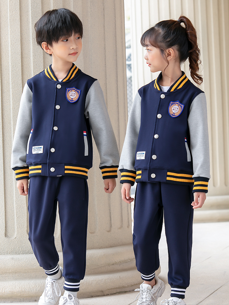 小学生校服春秋套装运动幼儿园园服英伦学院风儿童班服秋冬季老师 - 图1