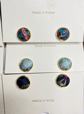 新品新中式非遗宋锦耳钉