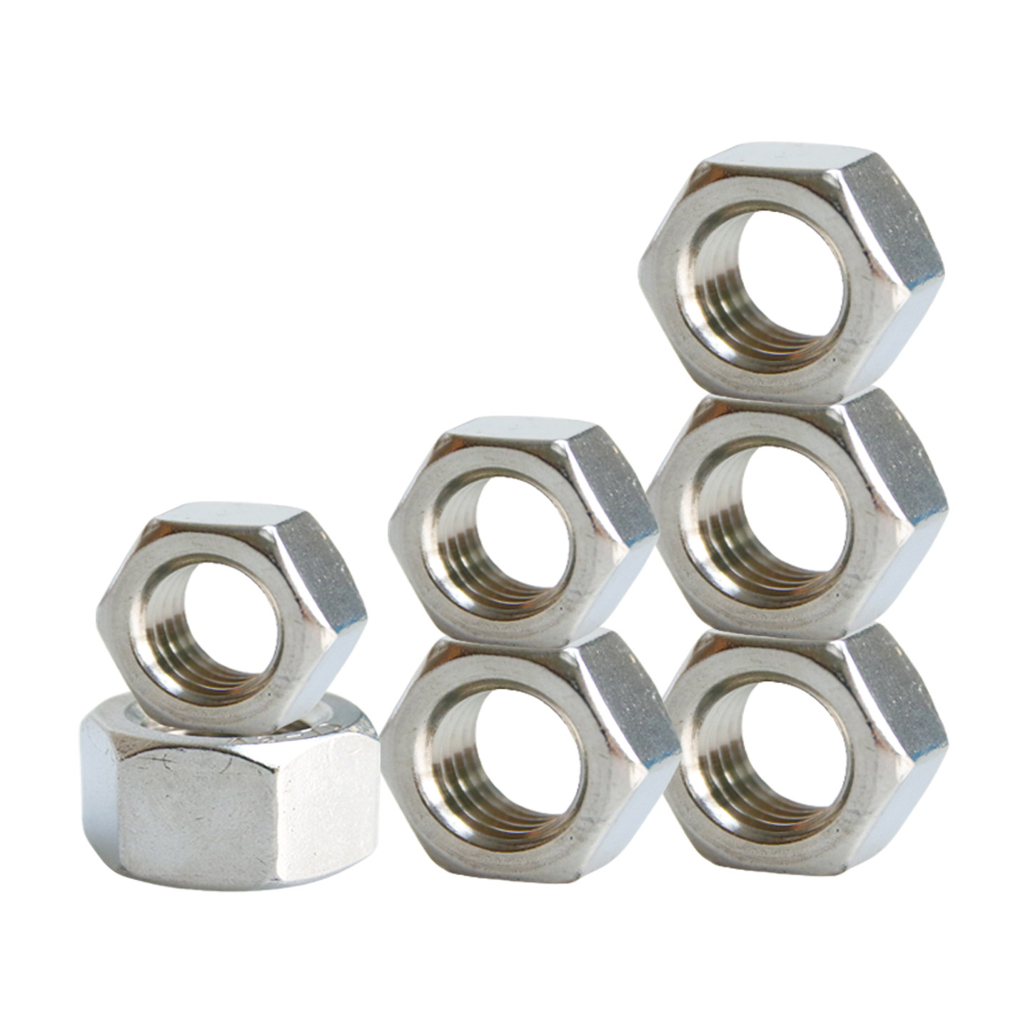 东明304/316/316L不锈钢DIN934六角螺母螺丝帽M3M4M5M6M8M10-M20,淘宝优惠券,粉丝福利购,淘宝优惠卷