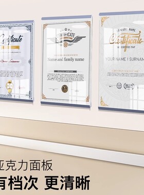 亚克力相框员工风采简介照片墙贴