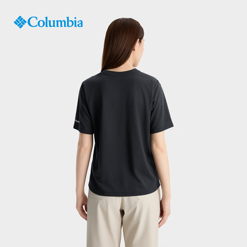 Columbia哥伦比亚户外春夏新品女子吸湿速干运动短袖T恤XR6735 - 图0