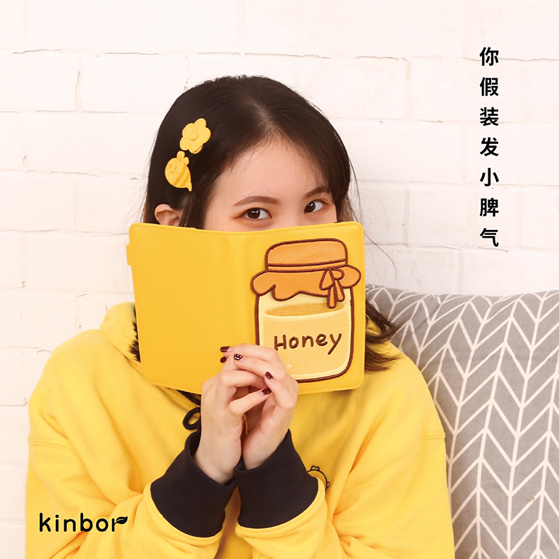 kinbor创意手帐套装honey可爱少女心日记蜂蜜记录本笔记本子手账-图0