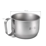 Kangtitanium pure Titanium Coffee Cufe Coffee Cufe Outdoor Titanium Cup Metal Water Cup Легкий портативный однослойный офис пить чай