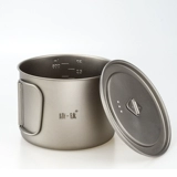 Kang Titanium Pure Titanium Water Cup Outdoor Noodle Cup Soups Cup Одиночная -сингл титановый горшок с большой мощностью 900 мл домашнего кемпинга