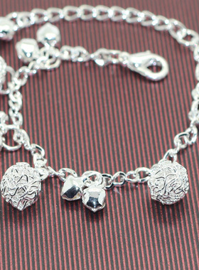 小清新风铃铛款防过敏银饰手链