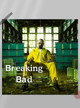 绝命毒师美剧方形海报墙贴Breaking Bad周边卡片房间桌面装饰墙画