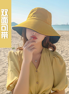 户外渔夫帽遮阳帽女时尚防晒休闲