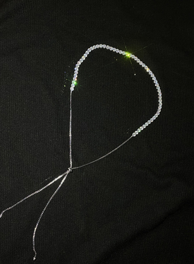 锆石小众设计短款冷淡风锁骨链