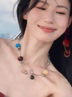 多巴胺彩色交响乐串珠项链女