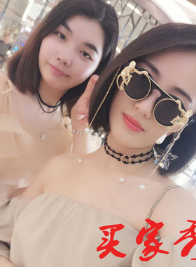墨镜太阳眼镜双层欧美女